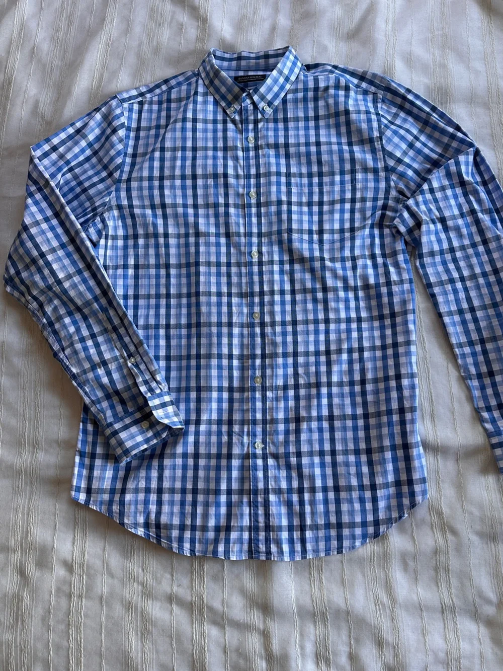 BANANA REPUBLIC Cotton Stretch Oxford Shirt | Grant Fit - Large Tall